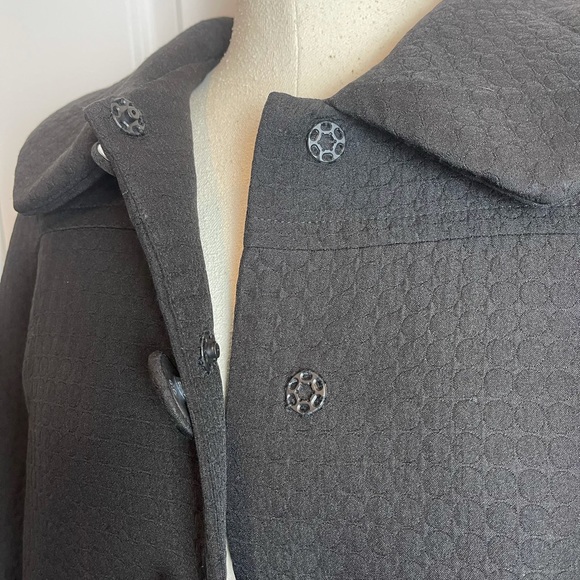 Kensie Black snap button front jacket size 4 - Picture 7 of 10